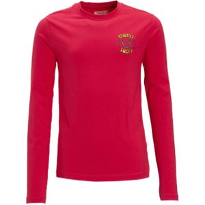 Orange Stars - Longsleeve - Roze - Met Printopdruk - Ronde Hals - Lange Mouwen
