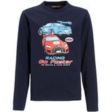 Orange Stars - Joshua - Longsleeve - Donkerblauw - Met Raceauto Opdruk