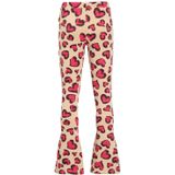 Orange Stars - Elise - Flared Broek - Beige - Hartjesprint