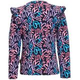 Orange Stars - Razi - Longsleeve - Multi - Ruches bij de Schouders