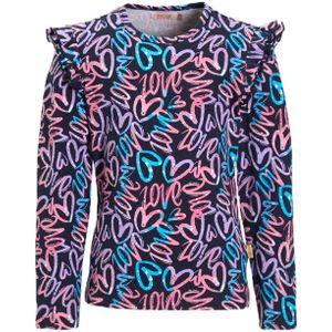 Orange Stars - Razi - Longsleeve - Multi - Ruches bij de Schouders