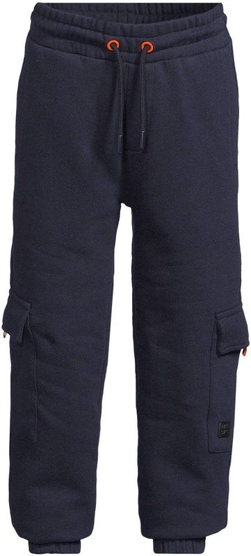 Orange Stars - Steven - Fleece Cargo Joggingbroek - Donkerblauw