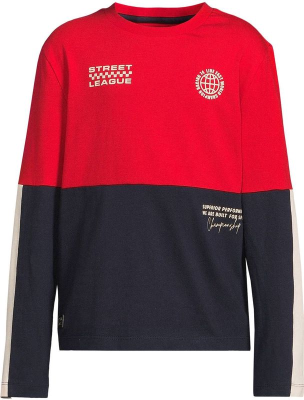 Orange Stars - Longsleeve - Multi - Katoen - Ronde Hals - Lange Mouwen - Printopdruk