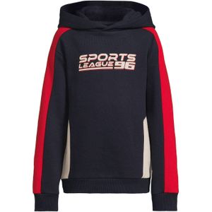 Orange Stars - Lando - Fleece Hoody - Donkerblauw - Met Printopdruk