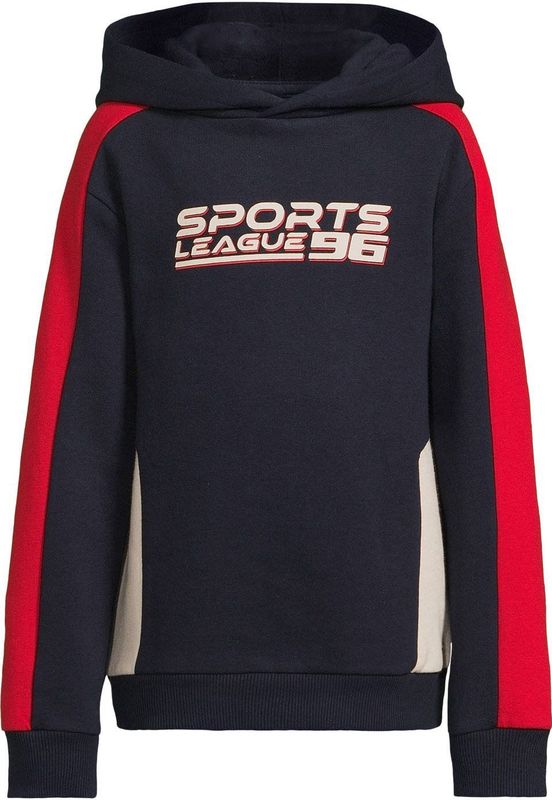 Orange Stars - Lando - Fleece Hoody - Donkerblauw - Met Printopdruk