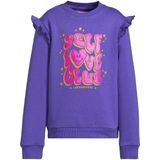 Orange Stars - Charlotte - Sweater - Paars - Met Printopdruk en Ruches