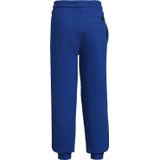 Orange Stars - Fleece Joggingbroek - Blauw - Met Contrasterende Bies