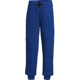 Orange Stars - Fleece Joggingbroek - Blauw - Met Contrasterende Bies