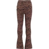 Orange Stars - Rava - Flared Broek - Bruin - Zebraprint