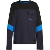 Orange Stars - Longsleeve - Multi - Colorblock met Printopdruk