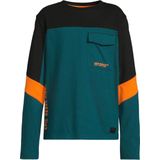 Orange Stars - Longsleeve - Multi - Colorblock met Printopdruk Chase