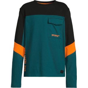 Orange Stars - Longsleeve - Multi - Colorblock met Printopdruk Chase