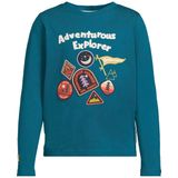 Me & My Monkey - Longsleeve - Petrol - Met Badge