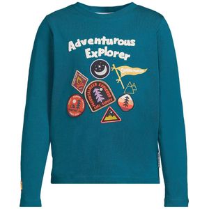 Me & My Monkey - Longsleeve - Petrol - Met Badge