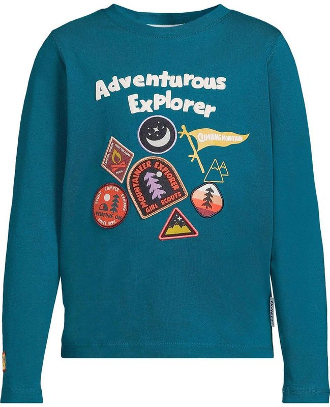 Me & My Monkey - Longsleeve - Petrol - Met Badge