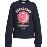 Me & My Monkey - Isabella - Longsleeve - Donkerblauw - Waffle Stof