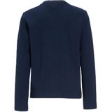 Anytime - Top - Donkerblauw - Waffle Textuur - Lange Mouwen