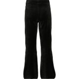 Anytime - Fluwelen Flared Broek - Zwart - High Waist