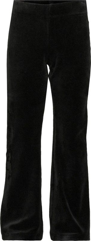 Anytime - Fluwelen Flared Broek - Zwart - High Waist