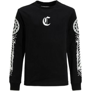 Coolcat - Andy - Longsleeve - Zwart - C Logo Printopdruk