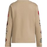 Coolcat - Royce - Longsleeve - Beige - Met Printopdruk