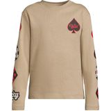 Coolcat - Royce - Longsleeve - Beige - Met Printopdruk