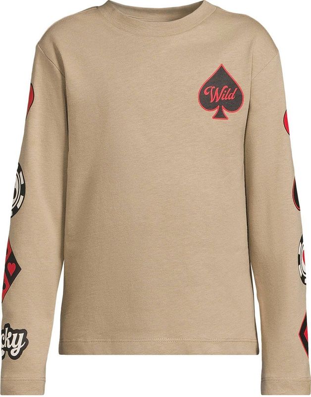 Coolcat - Royce - Longsleeve - Beige - Met Printopdruk