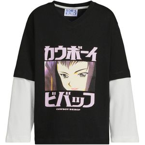 Coolcat - Longsleeve - Zwart - Cowboy Bebop License Printopdruk