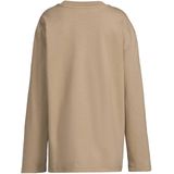 Coolcat - Corey - Longsleeve - Donkerzand - Oversized Fit met Grote Beer Printopdruk