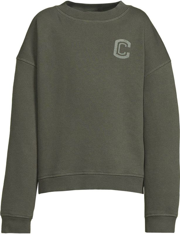 Coolcat - Tyler - Oversized Fleece Sweatshirt - Khaki