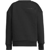 Coolcat - Josh - Fleece Sweater - Donkergrijs - Met Asymmetrische Bordspel Printopdruk