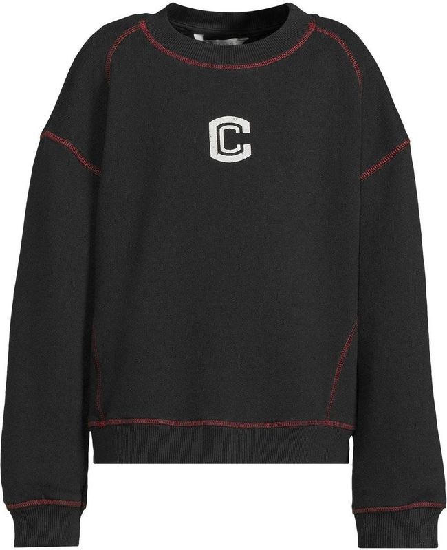 Coolcat - Scott - Oversized Fleece Sweater - Donkergrijs