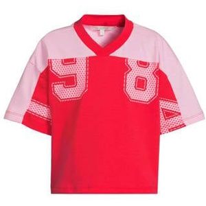 Coolcat - T-shirt - Katoen - Sportieve Print - Cropped Fit