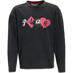 Coolcat - Longsleeve - Donkergrijs - Met Printopdruk