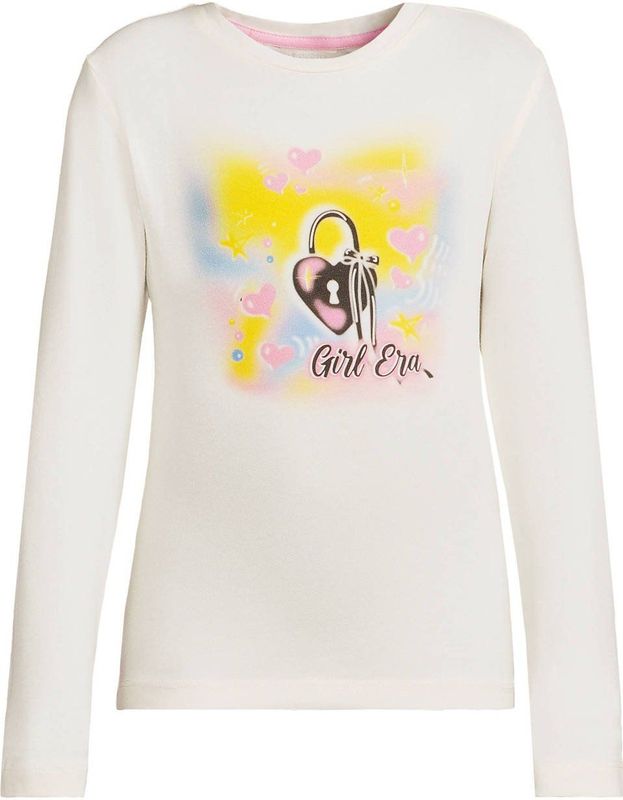 Coolcat - Longsleeve - Crème - Girl Era Print