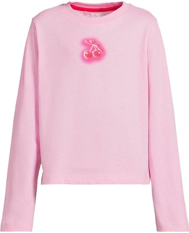 Coolcat - Longsleeve - Lichtroze - Glow Mode Print Maria