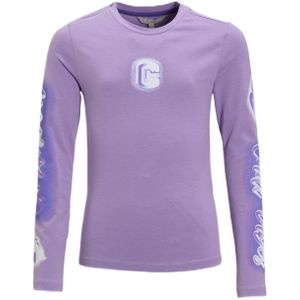 Coolcat - Longsleeve - Lila - Met Printopdruk