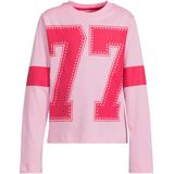 Coolcat - Johanna - Longsleeve - Roze - Grote Letter 77 Printopdruk