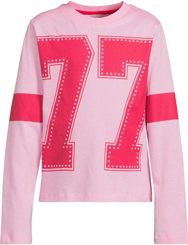 Coolcat - Johanna - Longsleeve - Roze - Grote Letter 77 Printopdruk