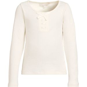 Coolcat - Longsleeve - Crème - Met Strikdetail