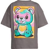 Coolcat - T-shirt - Grijs - Esmee - Met Beer Printopdruk