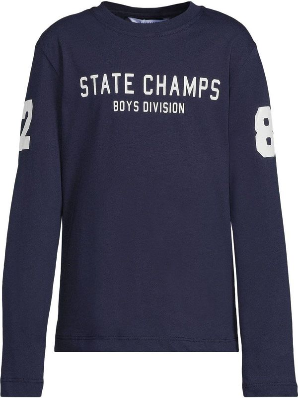 Anytime - Longsleeve - Donkerblauw - Ronde Hals - Lange Mouwen - Grafische Printopdruk