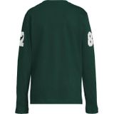 Anytime - Longsleeve - Donkergroen - Met Grafische Printopdruk