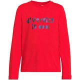 Anytime - Longsleeve - Rood - Met Printopdruk - Lange Mouwen - Ronde Hals