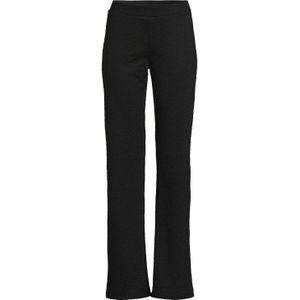 Anytime - Flared Broek - Zwart - Jacquard Panterprint