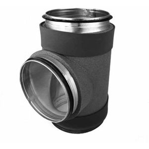 Econox Thermoduct geïsoleerd Econox T-stuk diameter 200 mm - 125 mm (90 graden)