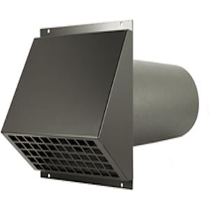 WTW HR geveldoorvoer zwart inclusief buis Ã˜150mm - MR-150