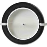 Rucon metalen afvoer ventilatie ventiel met klemveren spierwit RAL9010 Ã˜ 160 mm â€“ DVSER 160