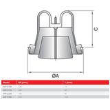 Kunststof Afvoer Ventilatie Ventiel - Wit - AVP-C100 - Ø 100 mm