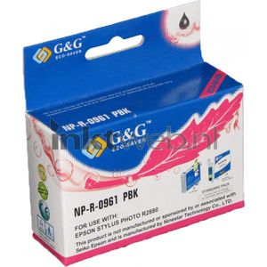 Huismerk - T0961 - Inktcartridge - Zwart - Compatibel met Epson